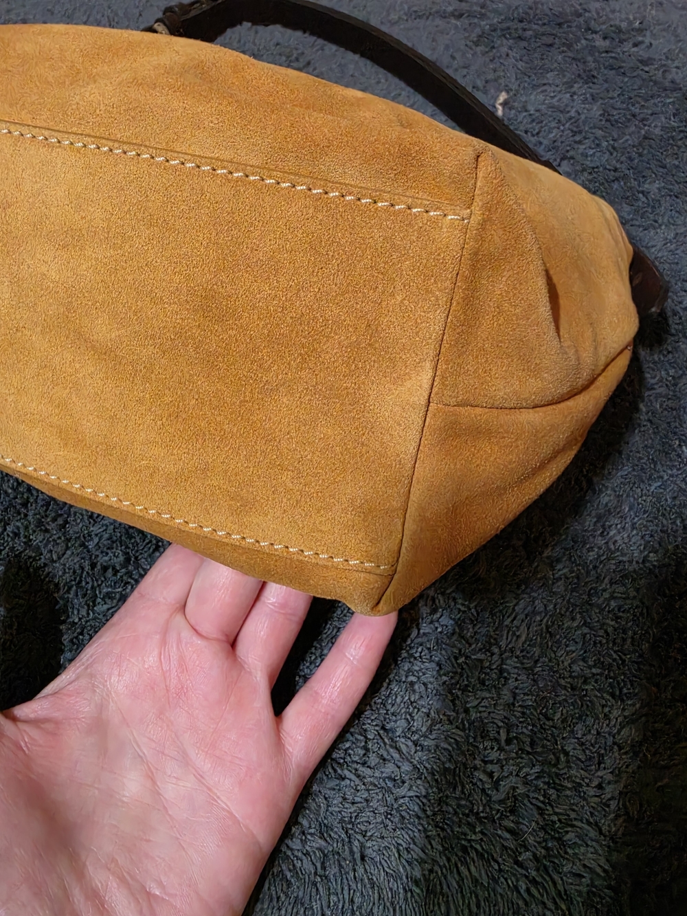 Dooney & Bourke Suede Hobo Bag - Picture 12 of 15